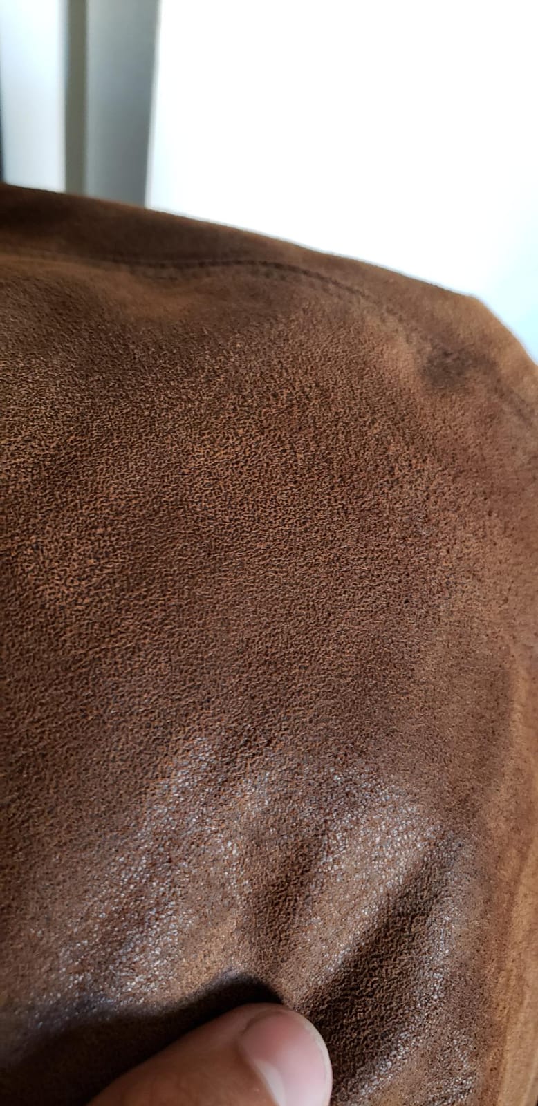 FLAVOR Men Brown Leather Motorcycle Jacket with Removable Hood customer photo 1