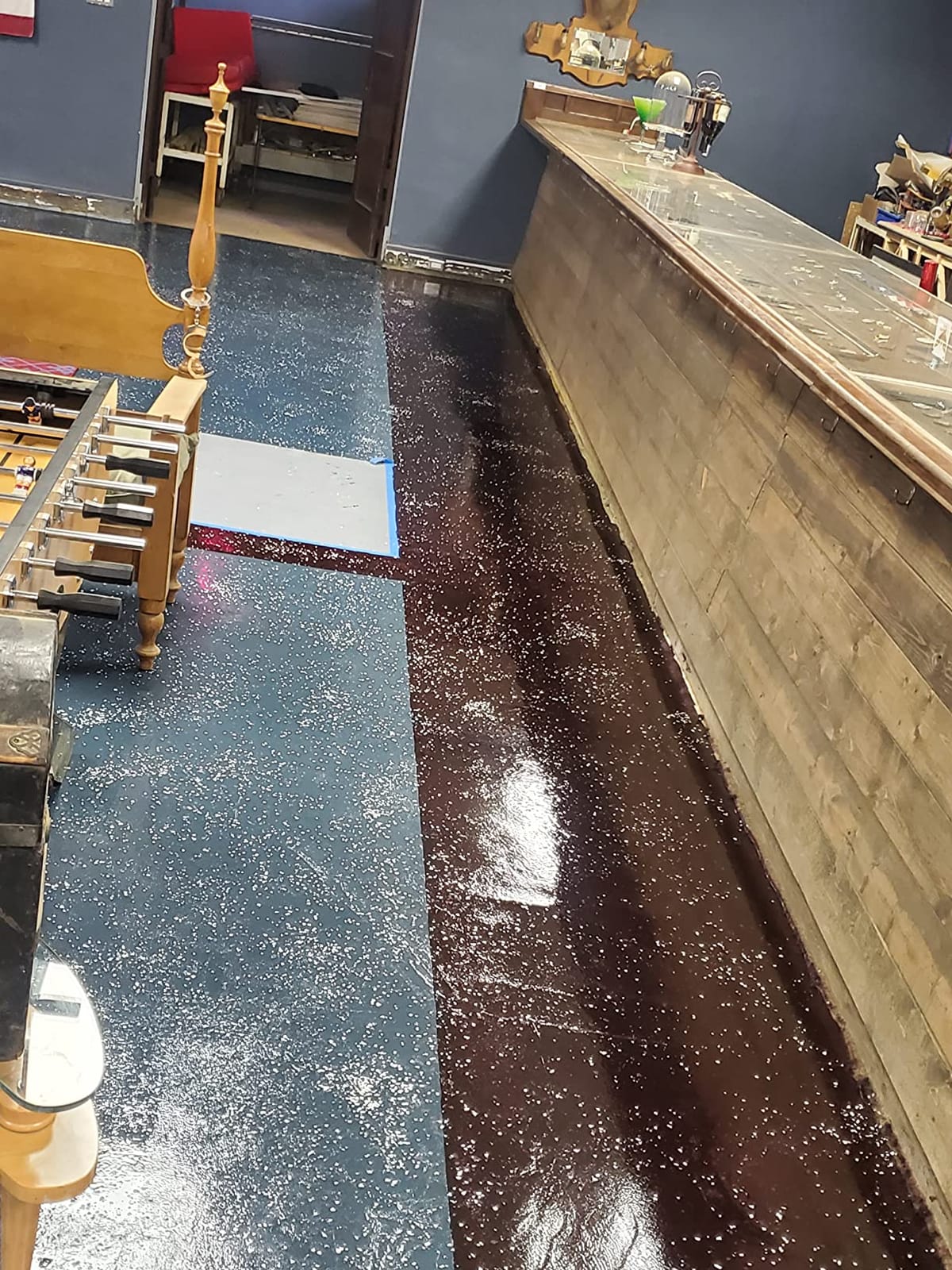 RockSolid Pearlescent Floor Coating Kit, Smoky Blue customer photo 2