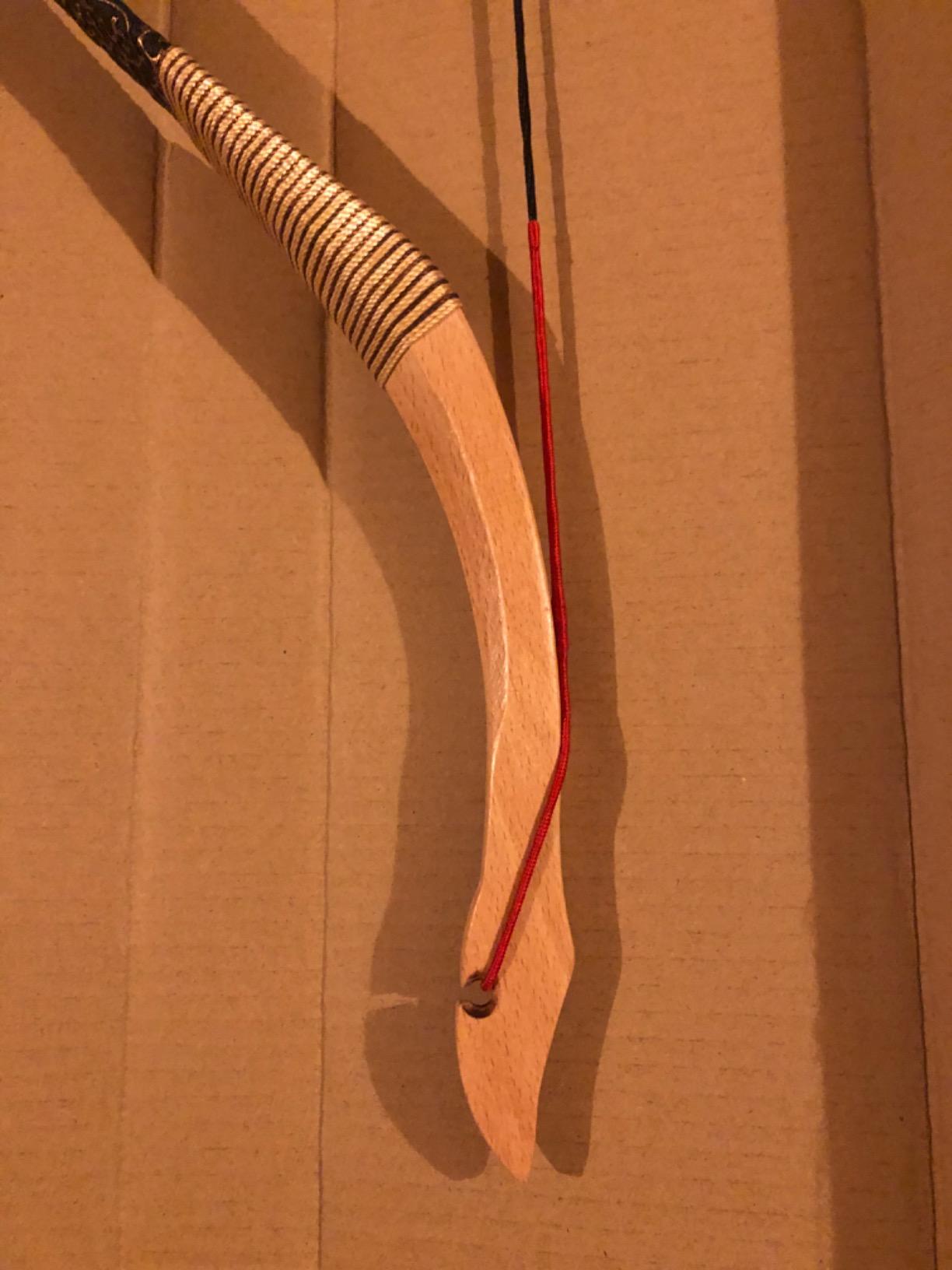 TOPARCHERY Black Hunter Traditional Recurve Bow 53'' Archery Hunting Handmade Horse Bow Longbow 30-50 lbs customer photo 2