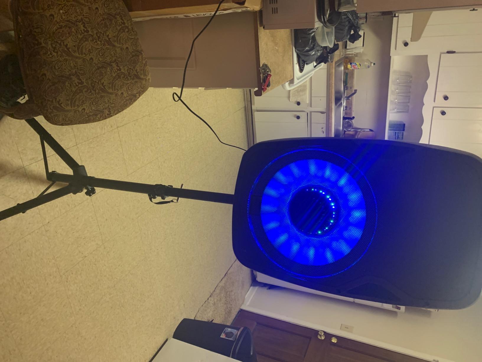 Acoustic Audio by Goldwood 1000W Bluetooth PA Speaker with LED, Mic & Stand customer photo 1