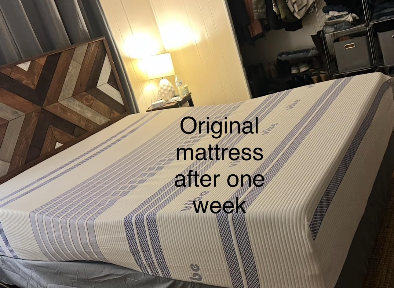 Vibe Gel Memory Foam Mattress, 12-Inch CertiPUR-US Certified Bed-in-a-Box, Queen, White customer photo 2