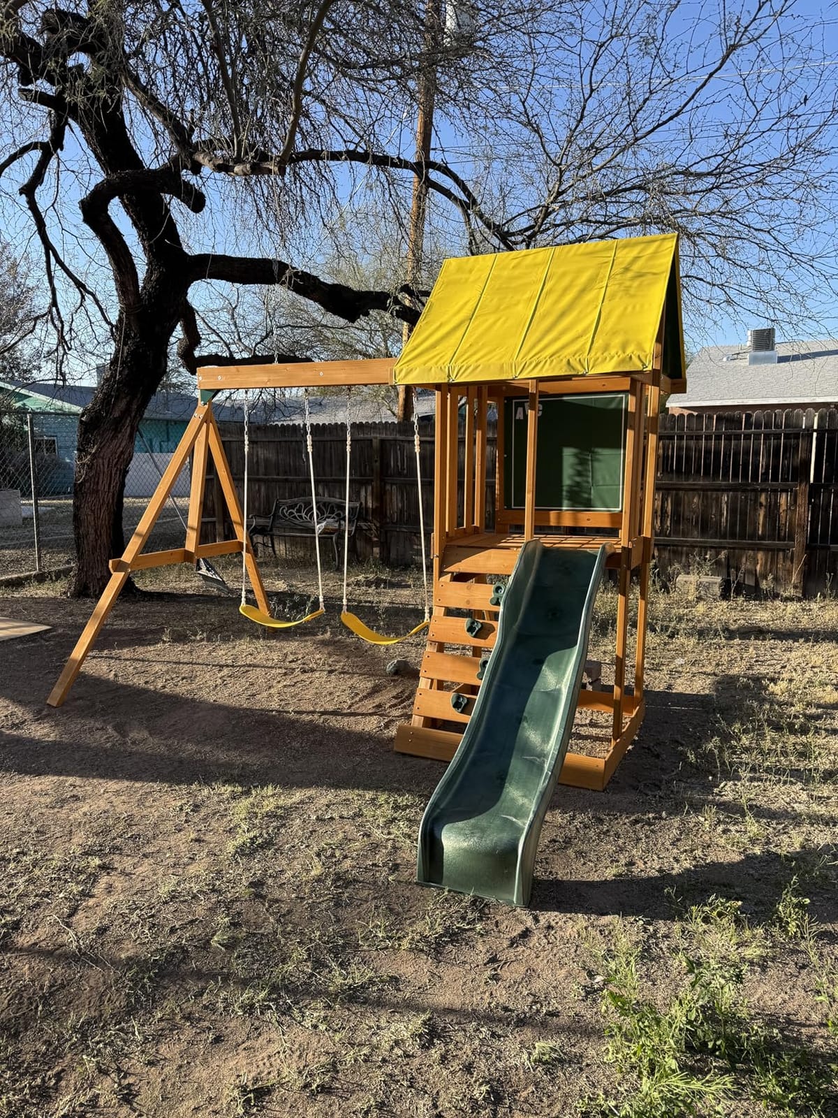 KidKraft Appleton Wooden Swing Set, (Amazon Exclusive) customer photo 2