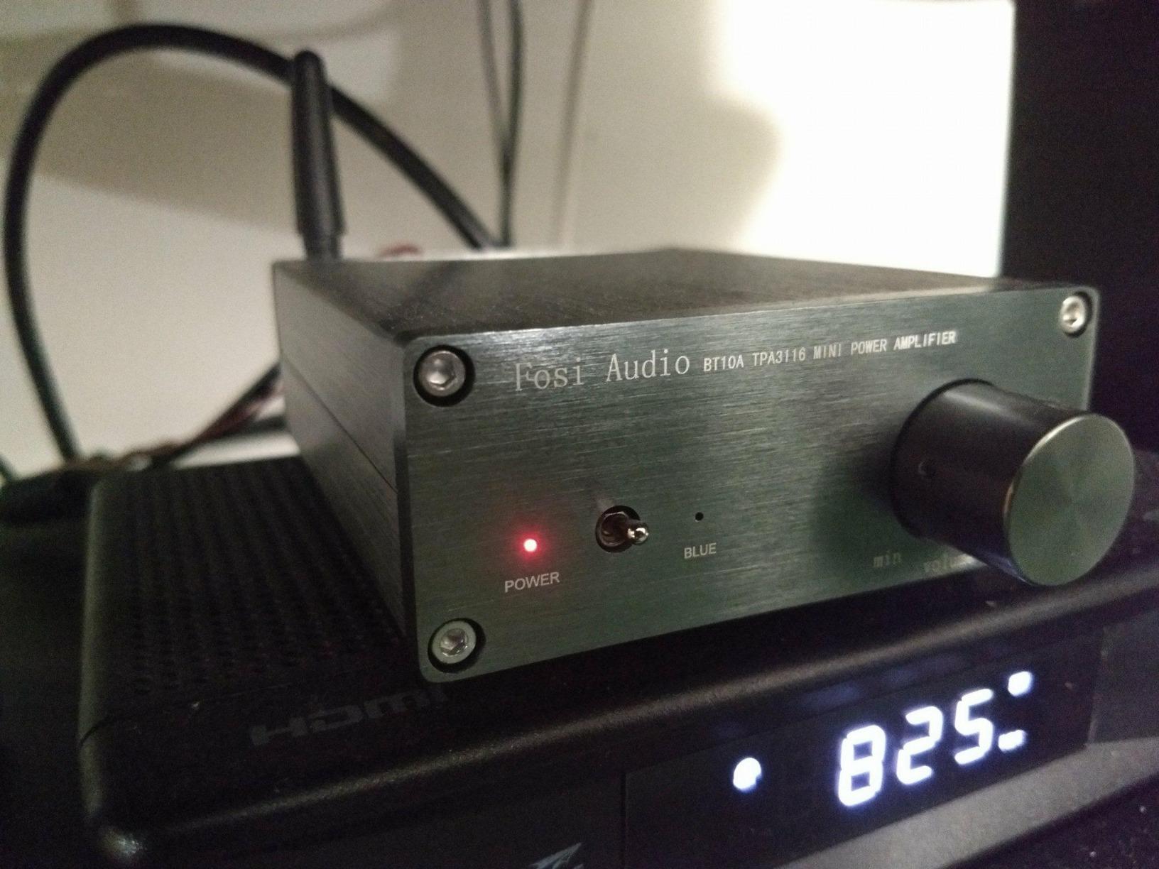 Fosi Audio BT10A Bluetooth 5.0 Stereo Audio Amplifier Receiver 2 Channel Class D Mini Hi-Fi Integrated Amp for Home Passive Speakers 50W x 2 TPA3116 customer photo 2