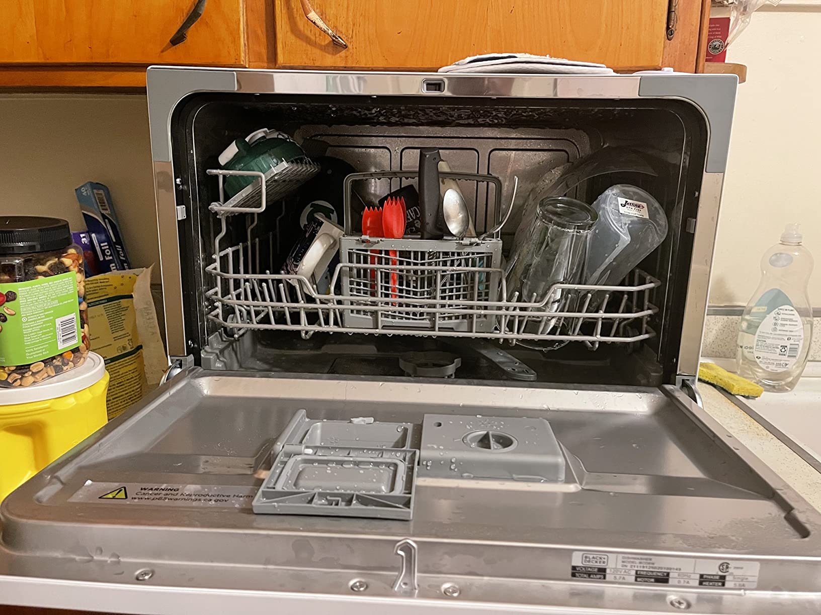 BLACK+DECKER Countertop Dishwasher, Energy Star Certified, BCD6W, White customer photo 1