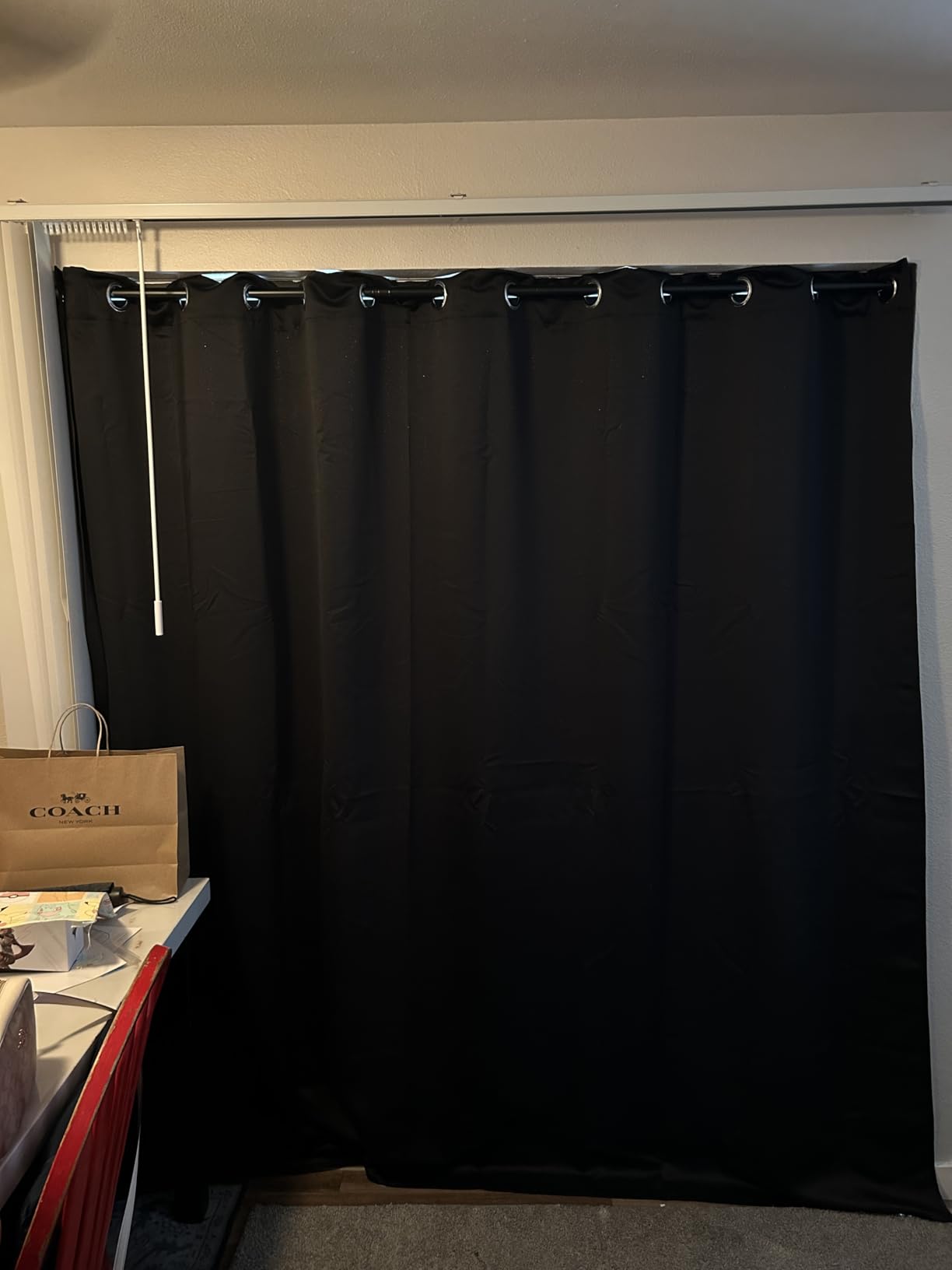 RYB HOME Blackout Curtains Vertical Blinds for Sliding Glass Doors customer photo 1