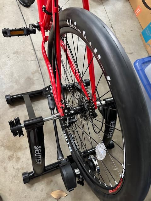 Bike Trainer, Magnetic Bicycle Stationary Stand for Indoor Exercise Riding customer photo 2