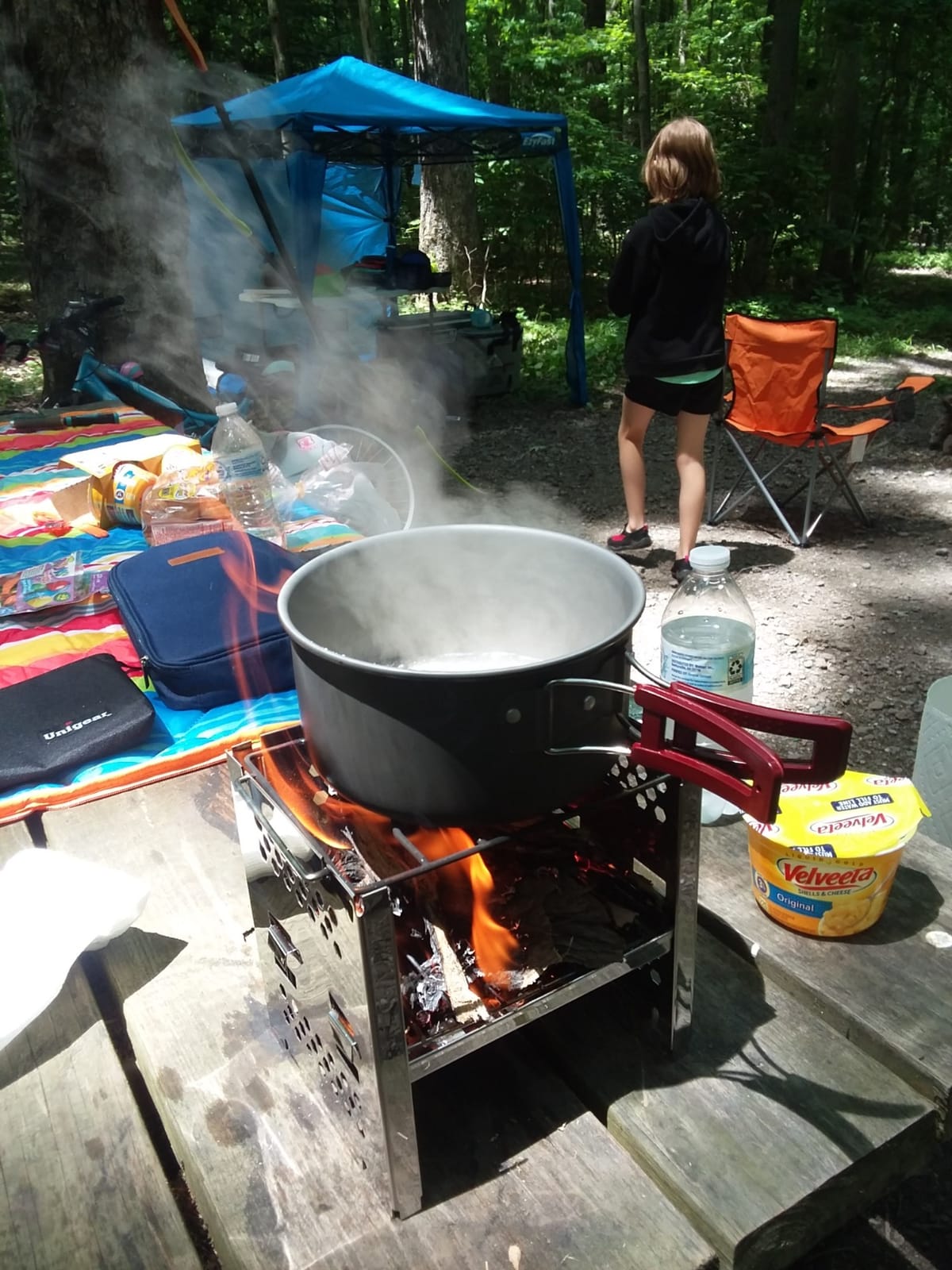 Bulin Camping Cookware, Portable Pots Kettle and Pans Set, 13 PCS for 3-4 customer photo 1