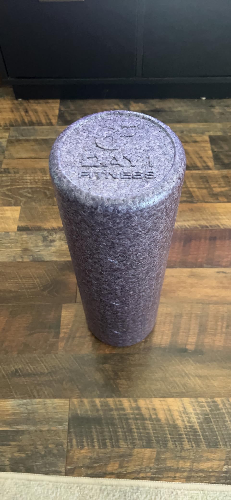 Day 1 Fitness High Density Muscle Foam Rollers - Sports Massage Rollers for Stretching, Physical Therapy, Deep Tissue, Myofascial Release - Ideal for Exercise and Pain Relief - Solid Black, 12