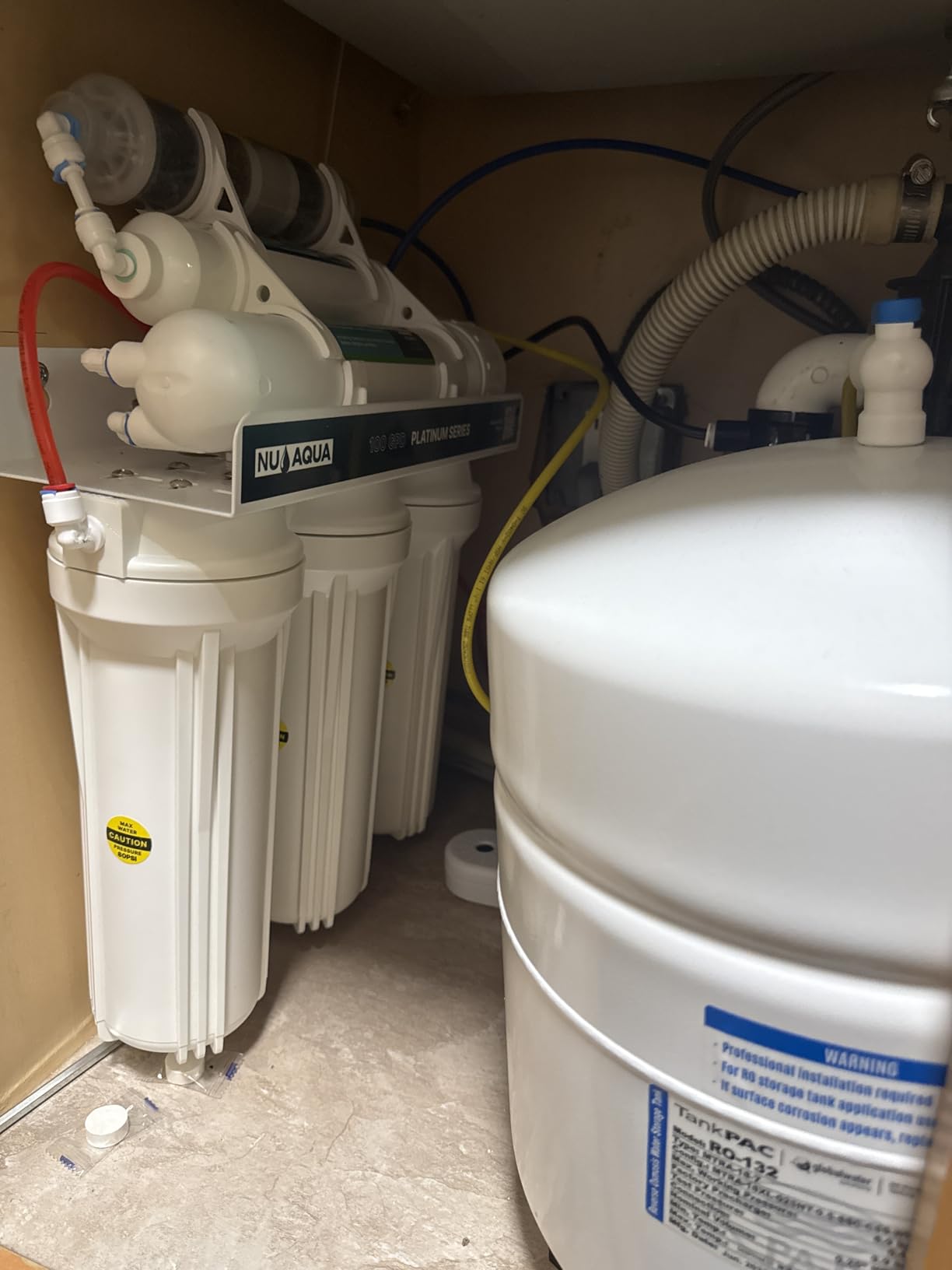 NU Aqua 7-Stage UV Alkaline Under Sink Reverse Osmosis Water Filter System customer photo 2