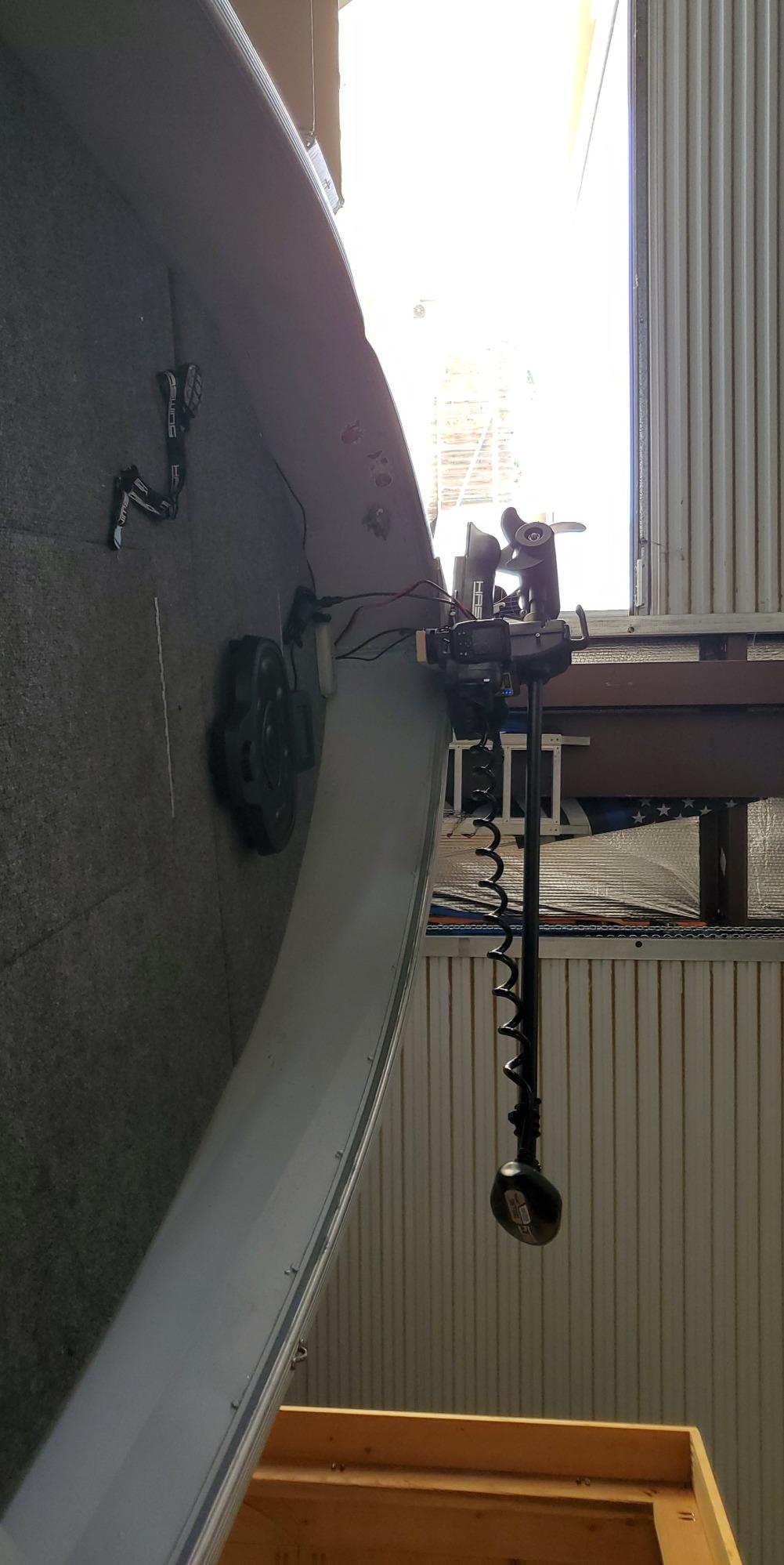 Haswing Bow Mount Trolling Motor 55lbs 54in - Remote & Foot, Quick Release customer photo 2