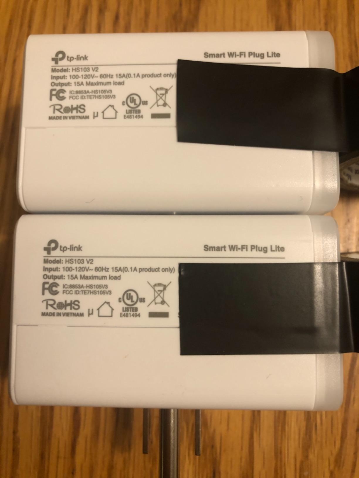 Kasa Smart Plug HS103P2, Wi-Fi Outlet Works with Alexa, 2-Pack customer photo 2