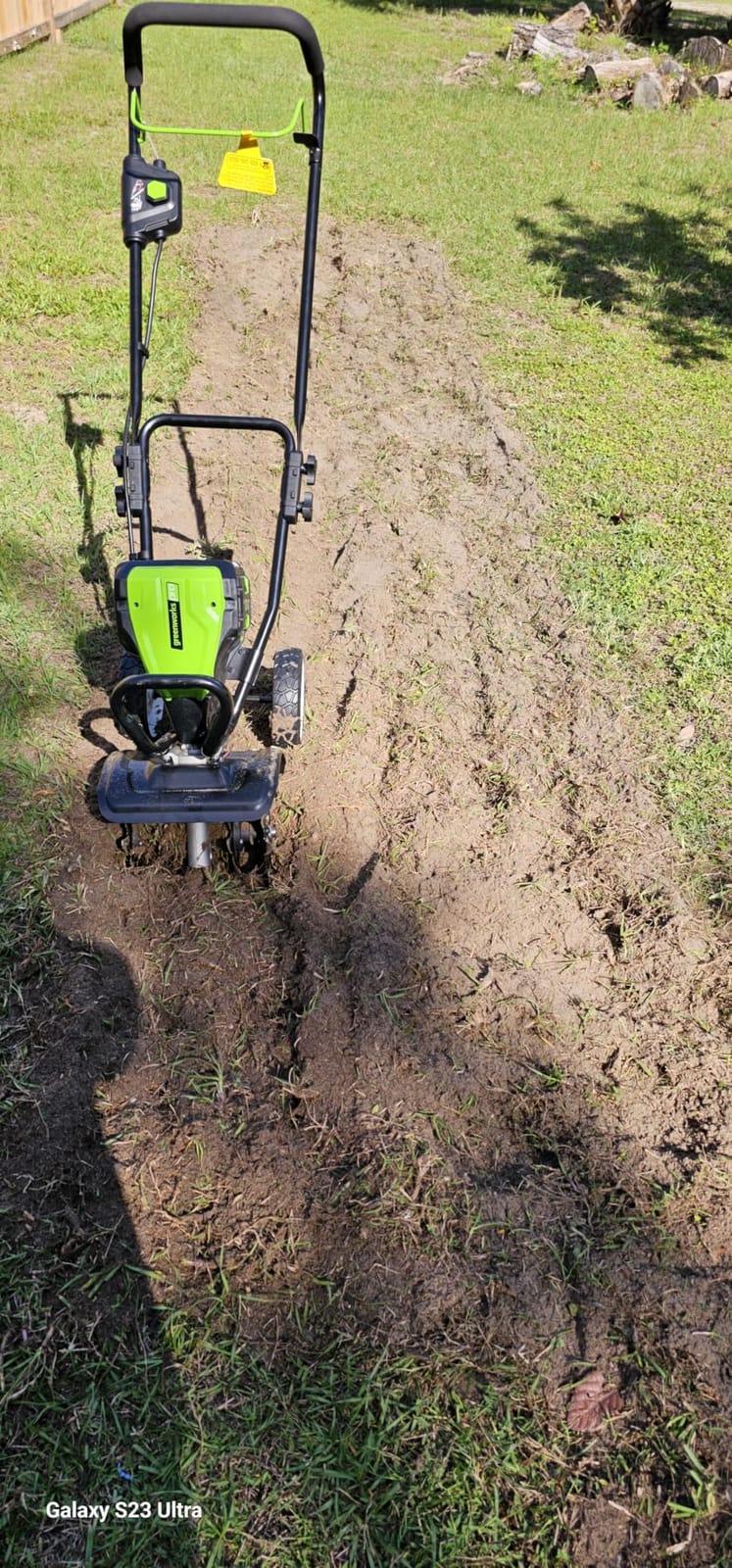 Greenworks Pro 80V 10 inch Cultivator with 2Ah Battery and Charger, TL80L210, Black And Green customer photo 1