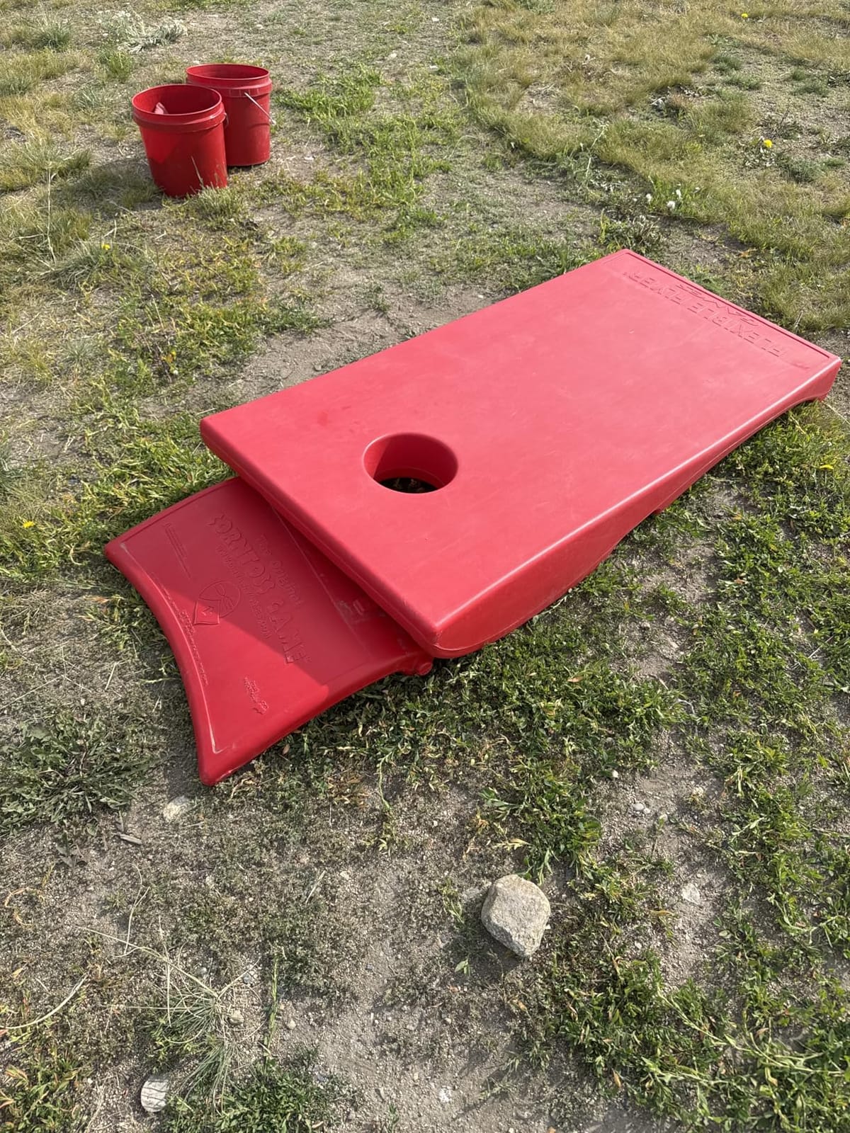 Driveway Games All Weather Corntoss Bean Bag Cornhole Yard Game Set for Indoor and Outdoor Use with 2 Target Boards and 8 Bean Bags customer photo 2