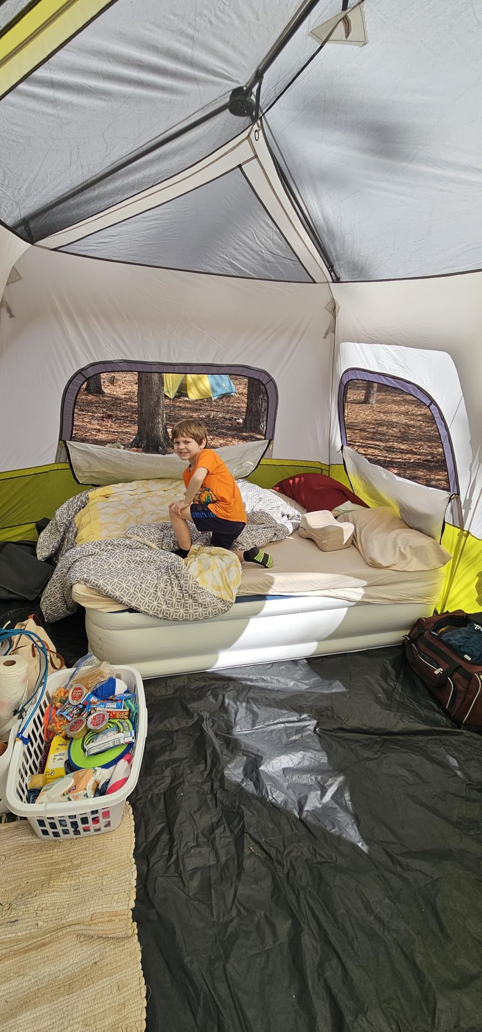 CORE Instant Cabin Tents | Family Cabin Multi Room Pop Up Tents Car Camping | Included Storage Pockets for Camping Accessories customer photo 1