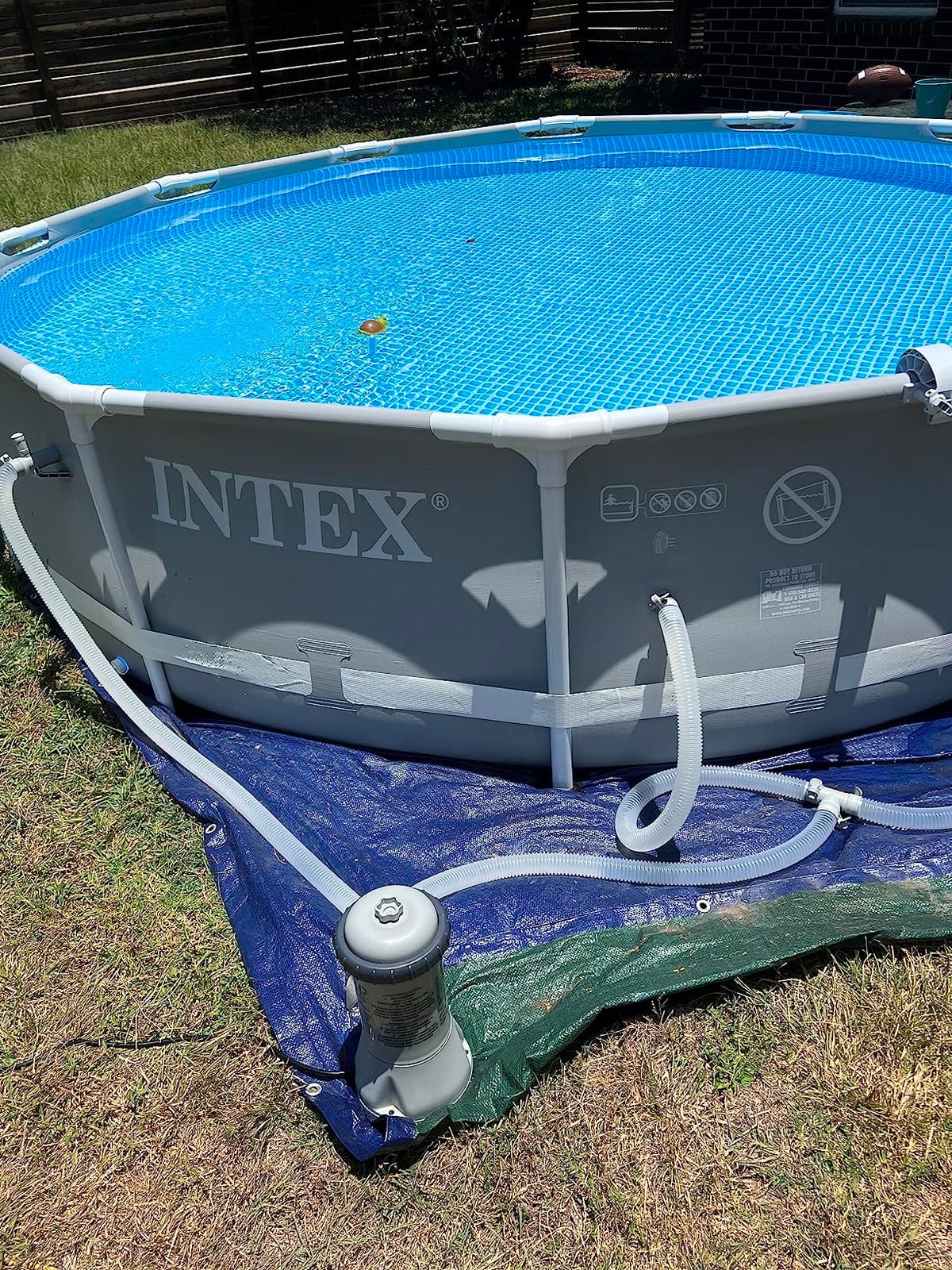 Intex Prism Frame 12ft x 30in Round Above Ground Swimming Pool Set w/Pump customer photo 1