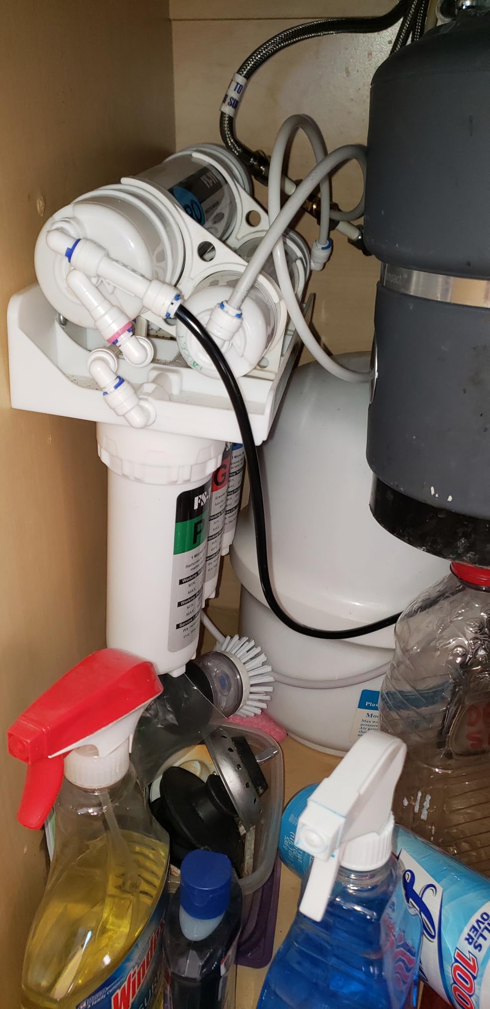 5-Stage Reverse Osmosis Water Filter System, NSF Certified 100GPD RO Water Purifier Under Sink Reduces 99.999% Impurities, with 4 Extra Replacement Filters Free for Home Drinking customer photo 2