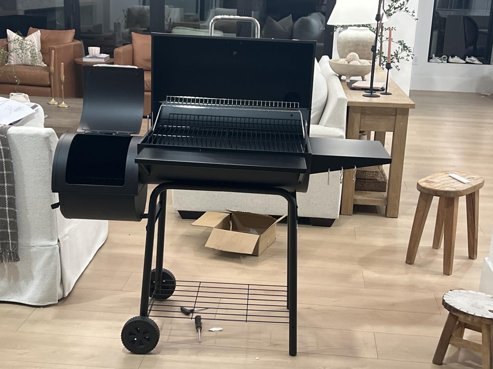 Royal Gourmet CC1830S BBQ Charcoal Grill and Offset Smoker, Outdoor Camping customer photo 1
