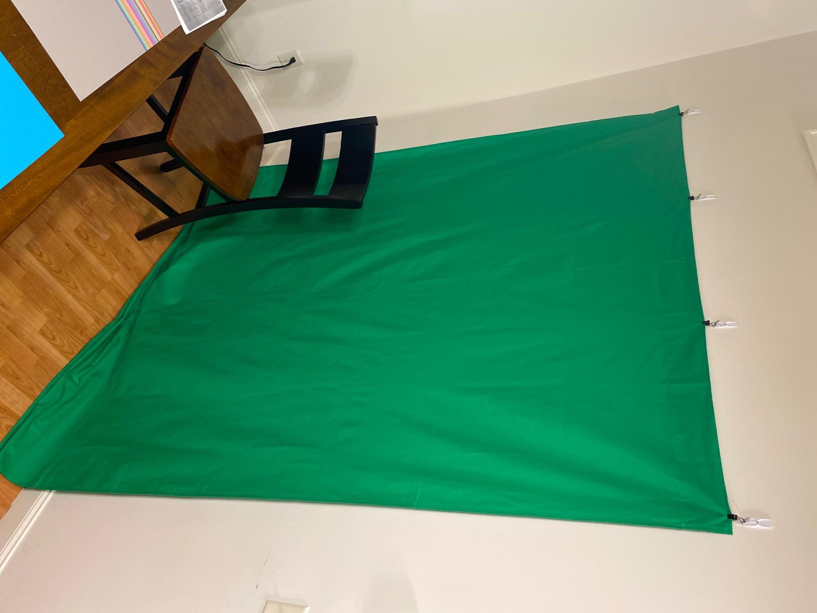 EMART 6x9Ft Green Screen Backdrop,Photography Greenscreen Background customer photo 2