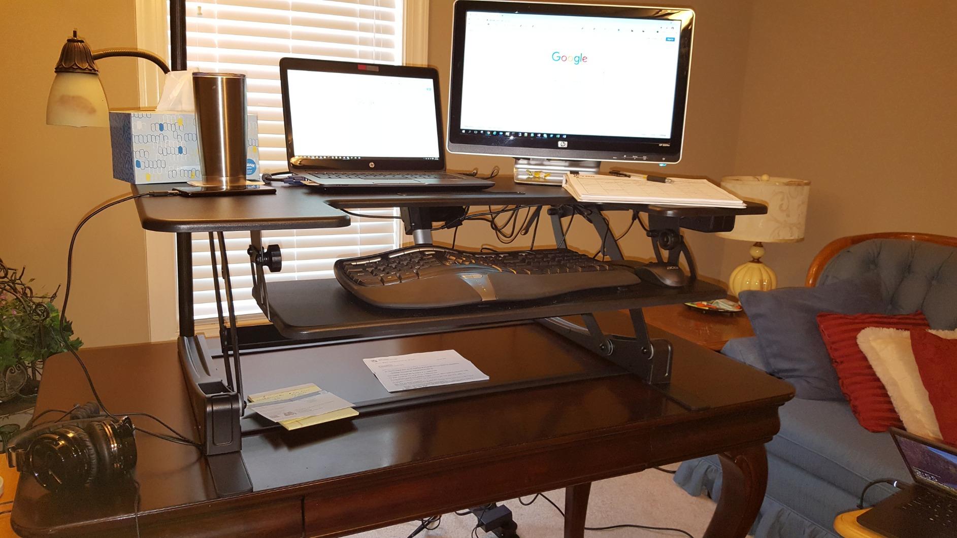 VIVO Black 36 in Electric Desk Converter, DESK-V000VE customer photo 2
