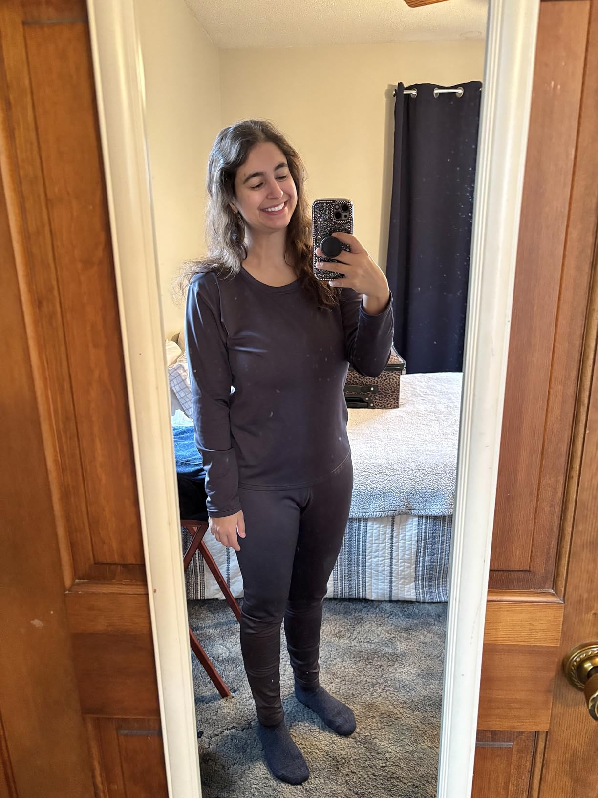 PISIQI Thermal Underwear for Women Long Johns Set Base Layer Fleece Lined customer photo 1