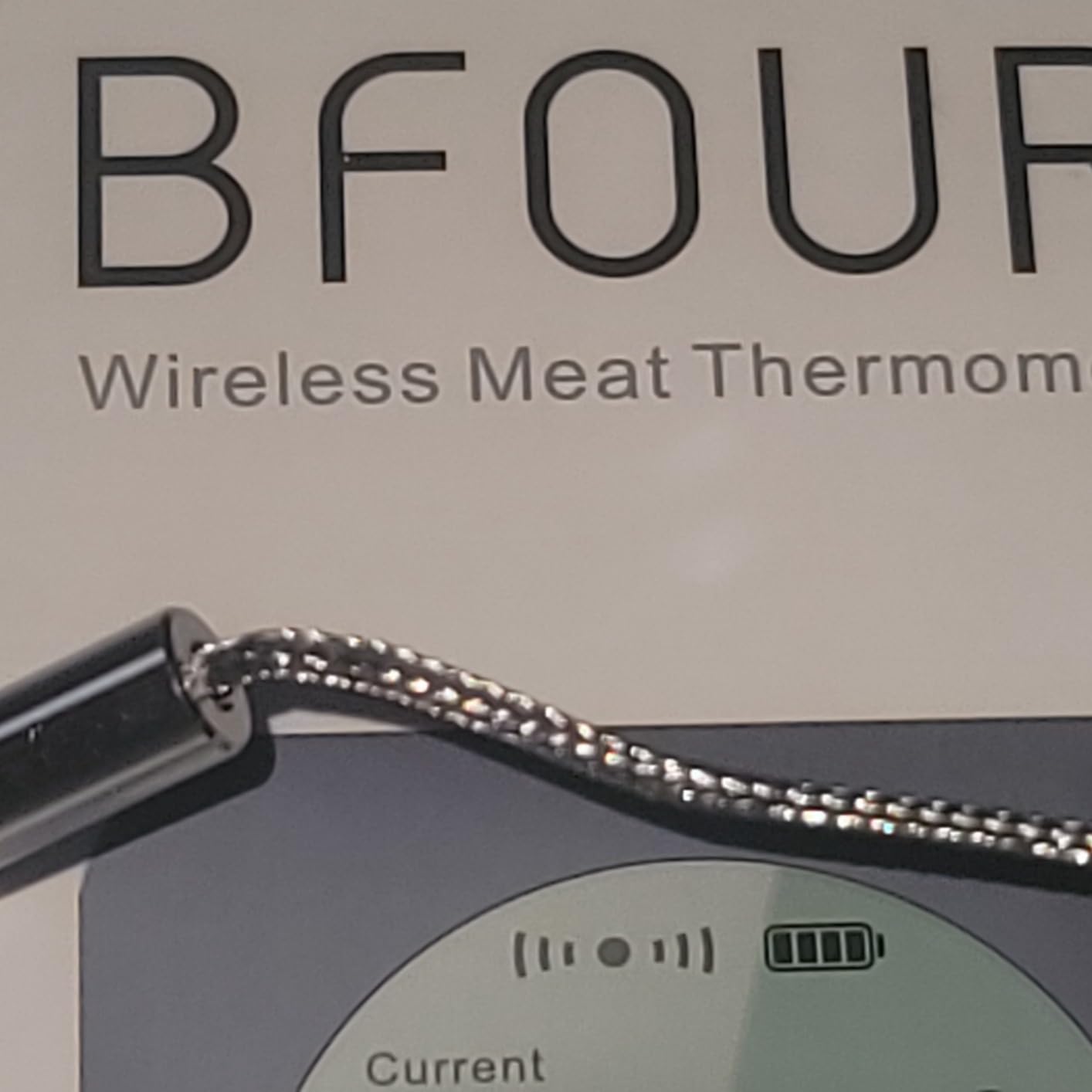 BFOUR Bluetooth Meat Thermometer Wireless Meat Thermometer, Wireless Digital Grill Thermometer with 6 Temperature Probes, Large LCD Display, Bluetooth Thermometer for Grill, Smoker, Oven and BBQ customer photo 2