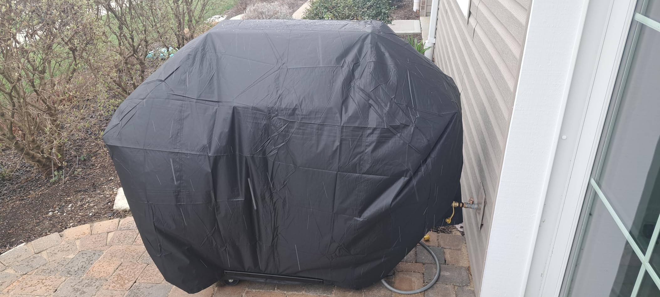 iCOVER Grill Cover 58 inch, BBQ Grill Cover for Outdoor Grill, 600D Heavy Duty Waterproof BBQ Cover, Anti-UV and Rip-Proof Barbecue Cover, Gas Grill Cover for Weber, Char-Broil, Nexgrill, etc customer photo 1