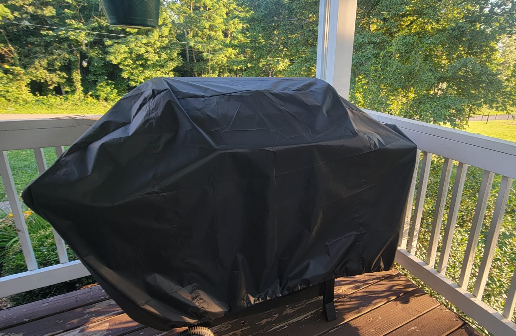 iCOVER Grill Cover 58 inch, BBQ Grill Cover for Outdoor Grill, 600D Heavy Duty Waterproof BBQ Cover, Anti-UV and Rip-Proof Barbecue Cover, Gas Grill Cover for Weber, Char-Broil, Nexgrill, etc customer photo 2