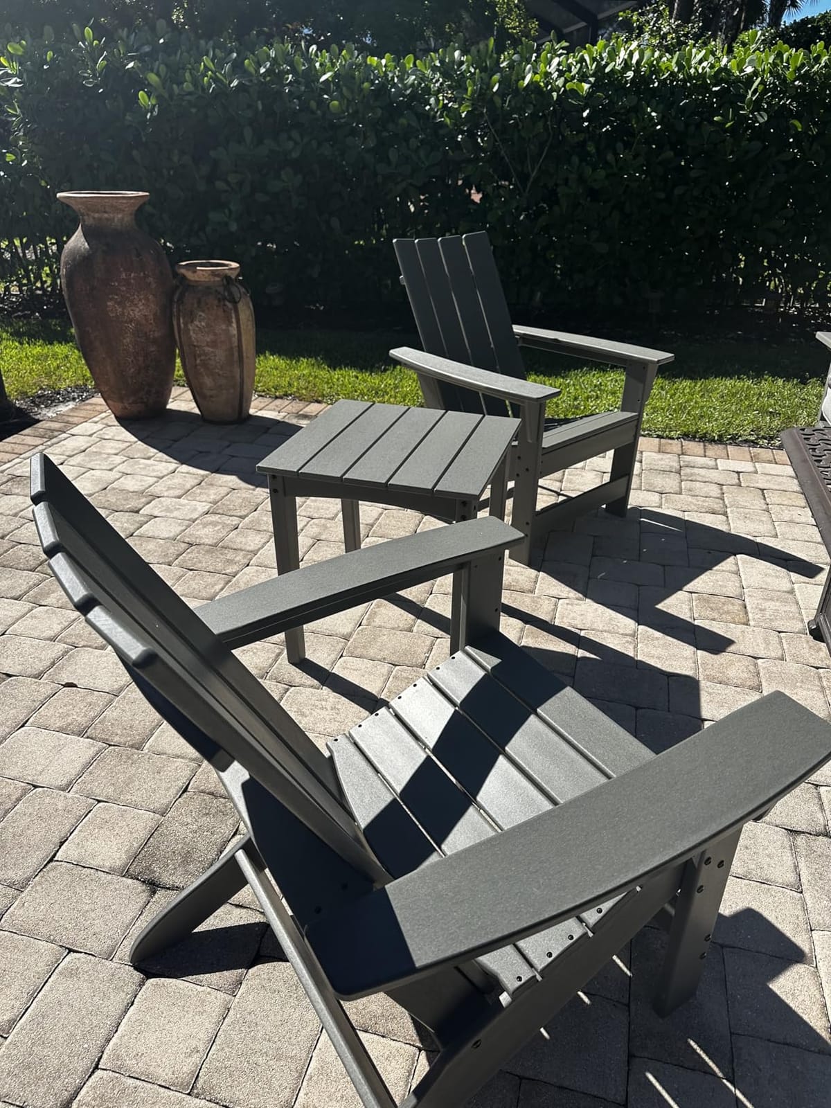 Signature Design by Ashley 1-Piece HDPE Outdoor Adirondack Chair, Driftwood customer photo 1