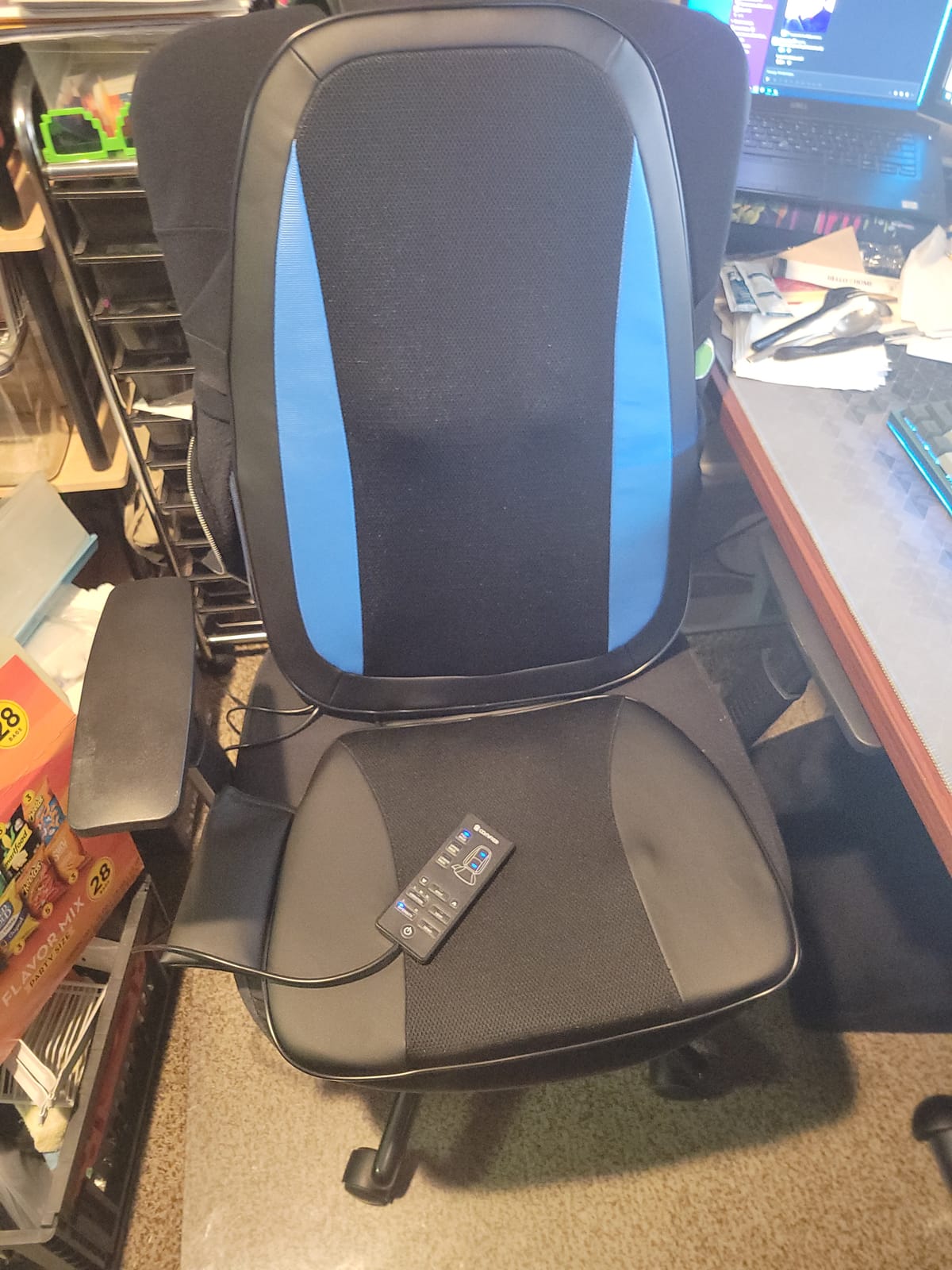 COMFIER Shiatsu Back Massager with Heat, Deep Tissue Kneading Chair Massager Pad, Massage Chair Pad for Full Back, Massage Seat Cushion for Back Pain Relief customer photo 2