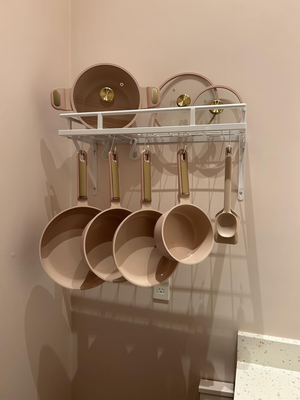KES 30-Inch Kitchen Pan Pot Rack Wall Mounted, Hanging Storage Organizer customer photo 1