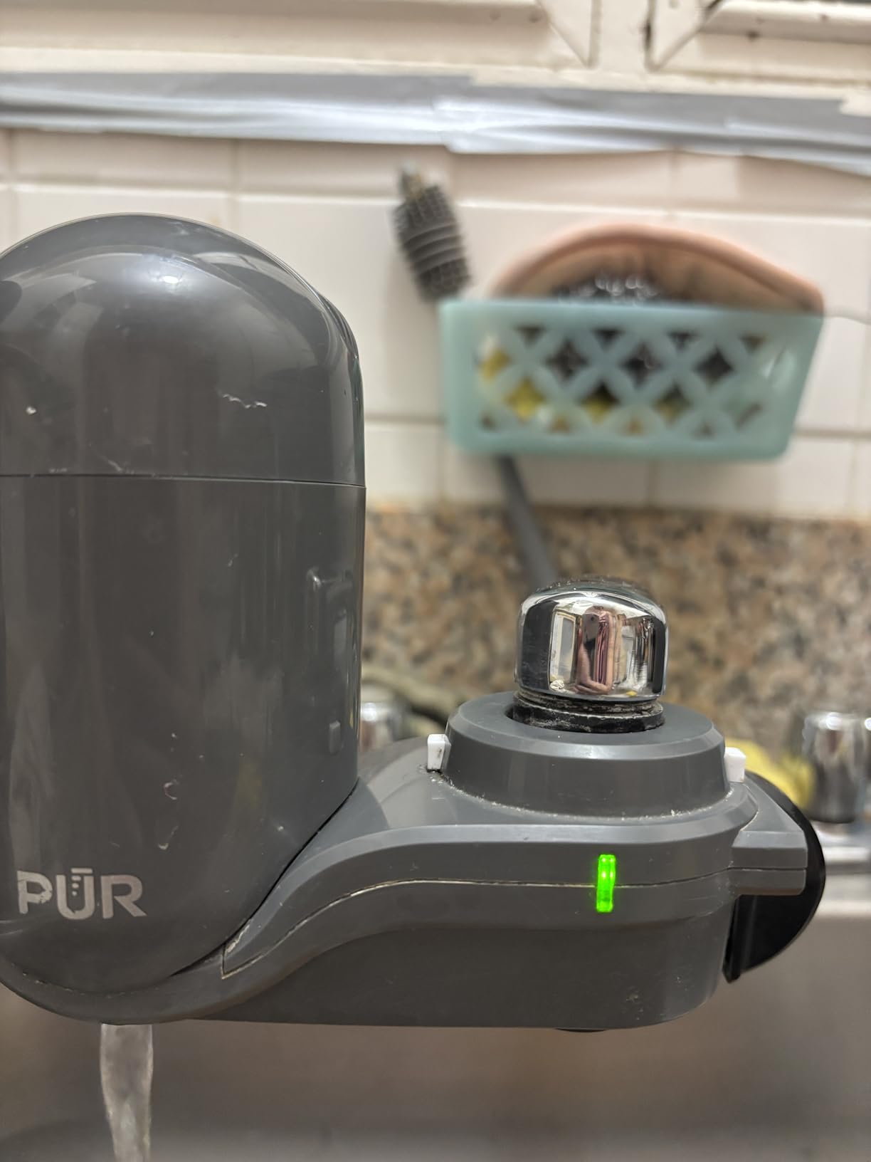 PUR Plus Faucet-Mount Water Filtration System, Lead-Reducing Filter, Grey customer photo 1