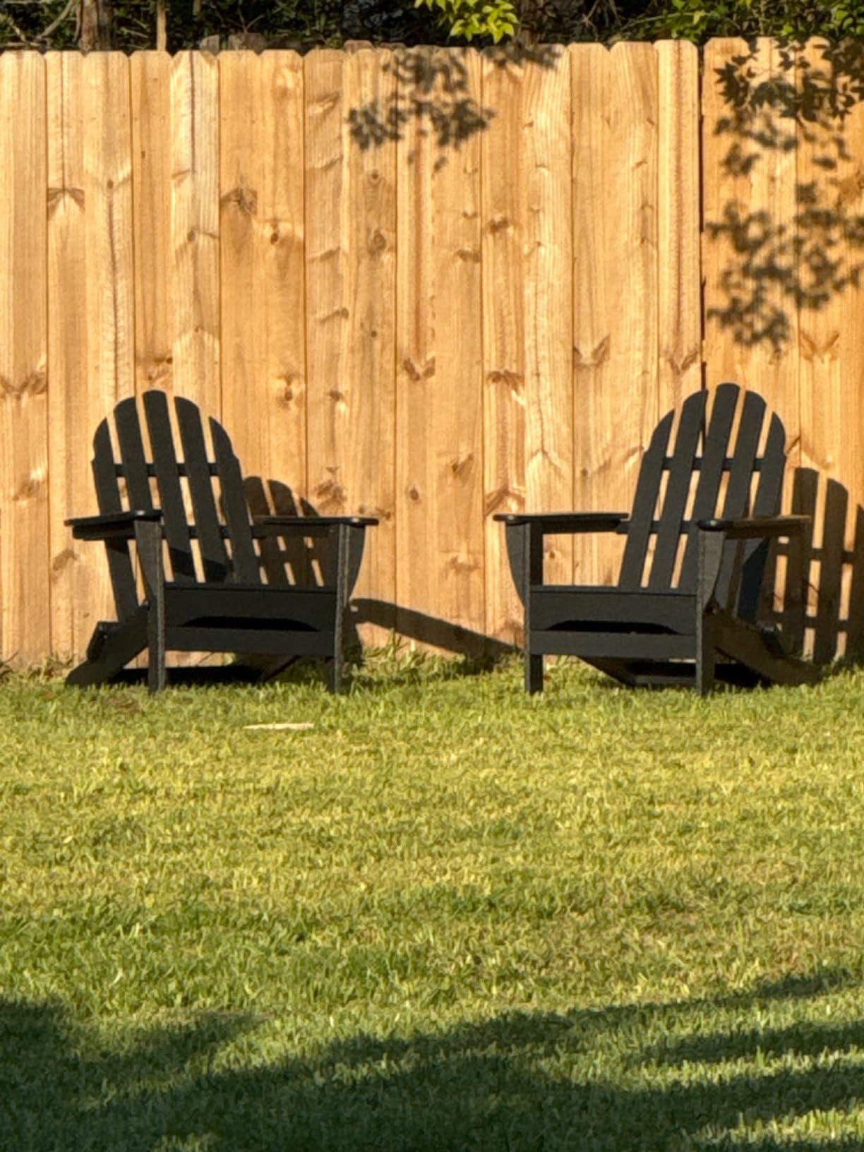 POLYWOOD AD5030NV Classic Folding Adirondack Chair, Navy customer photo 1