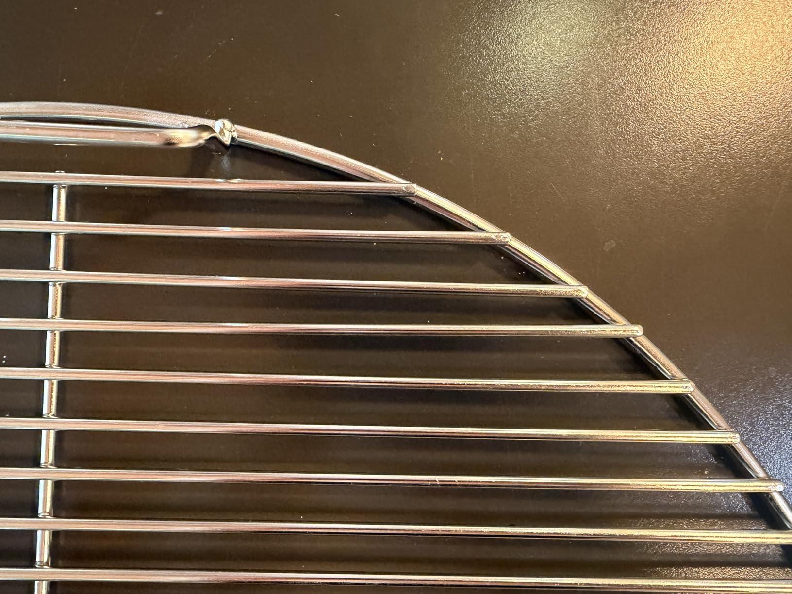 SnS Grills EasySpin Charcoal Grill Cooking Grate, 304 Stainless Steel, Large Hinged Opening, Perfect for 2-Zone Cooking, Replacement Grate Compatible with Weber & Other Grills - Fits 22” Kettles customer photo 1