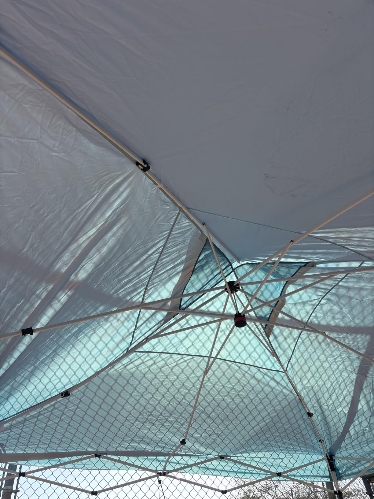 EAGLE PEAK 10x10 Pop Up Canopy Tent Easy Up Canopy Outdoor, Blue customer photo 2