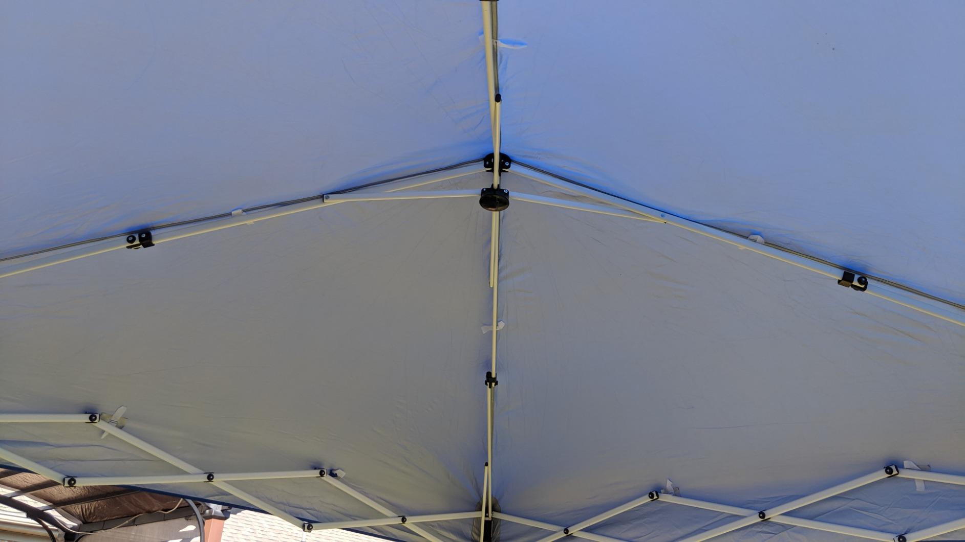 EAGLE PEAK 10x10 Slant Leg Pop Up Canopy Tent, Blue customer photo 2