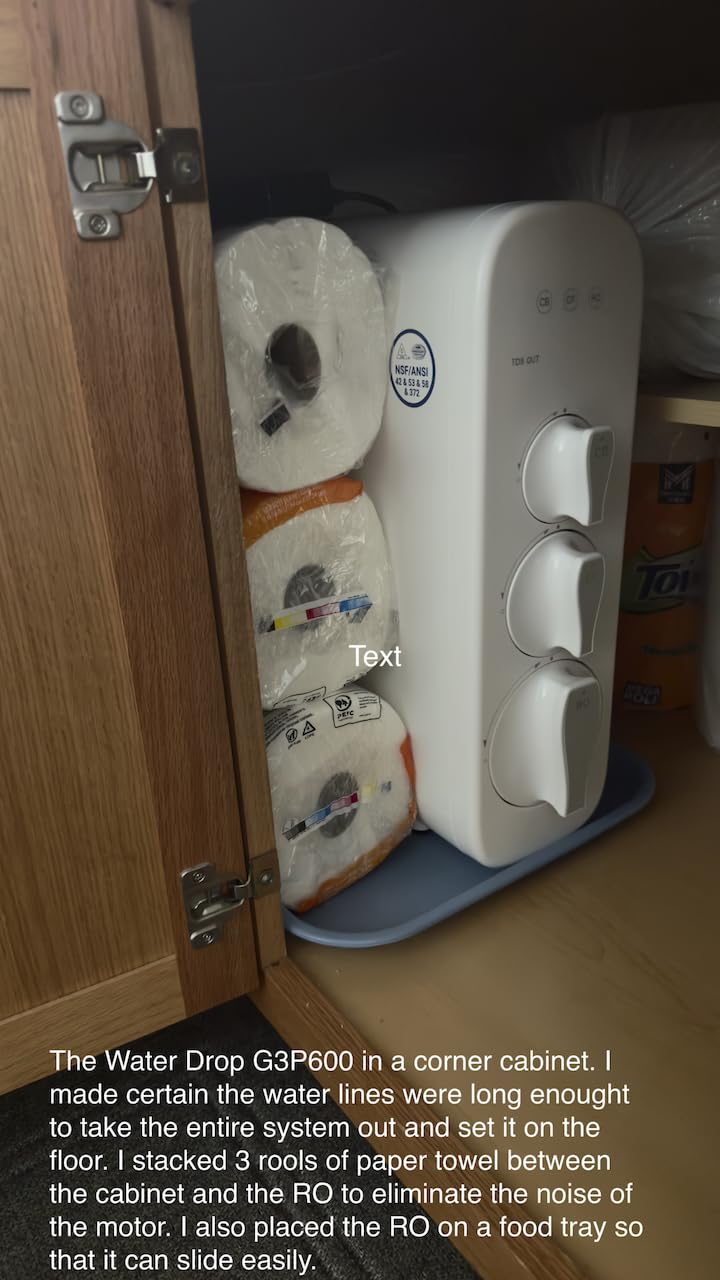 Waterdrop G3P600 Reverse Osmosis System, 600 GPD Tankless RO Water Filter customer photo 2