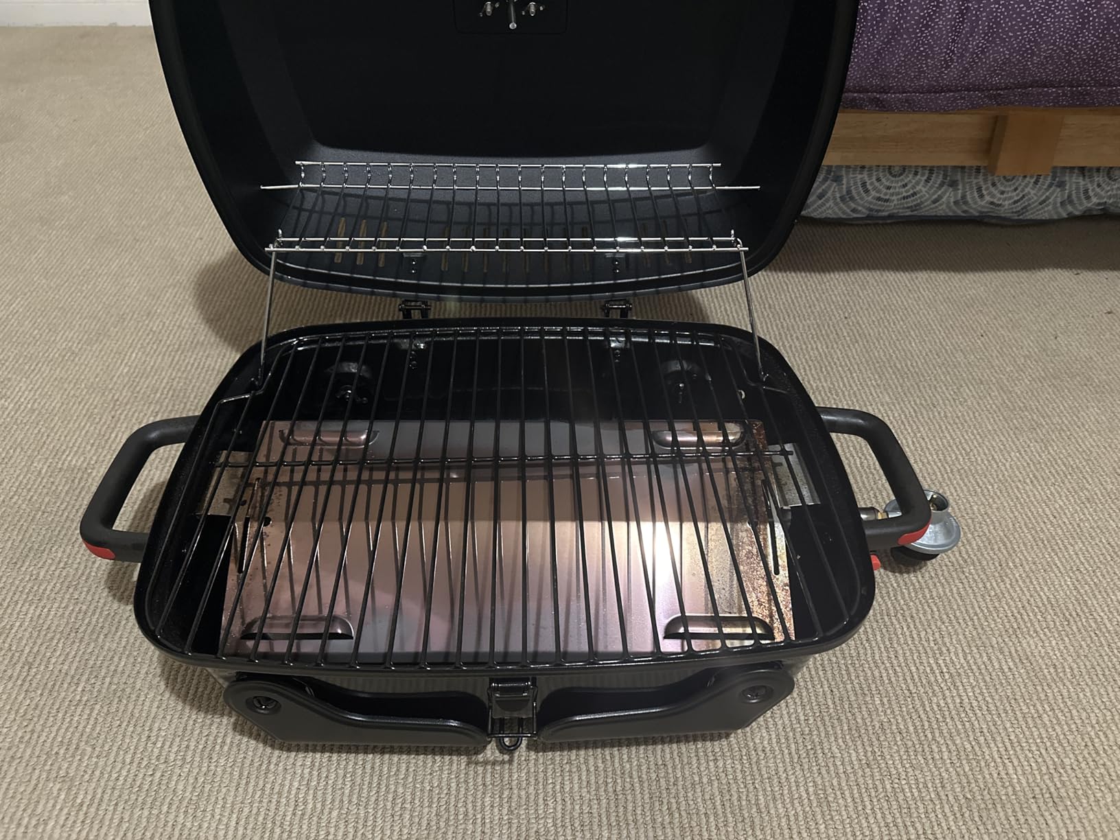 Megamaster Tabletop 1 Burner Gas Grill, Foldable Legs with Warming Rack customer photo 1