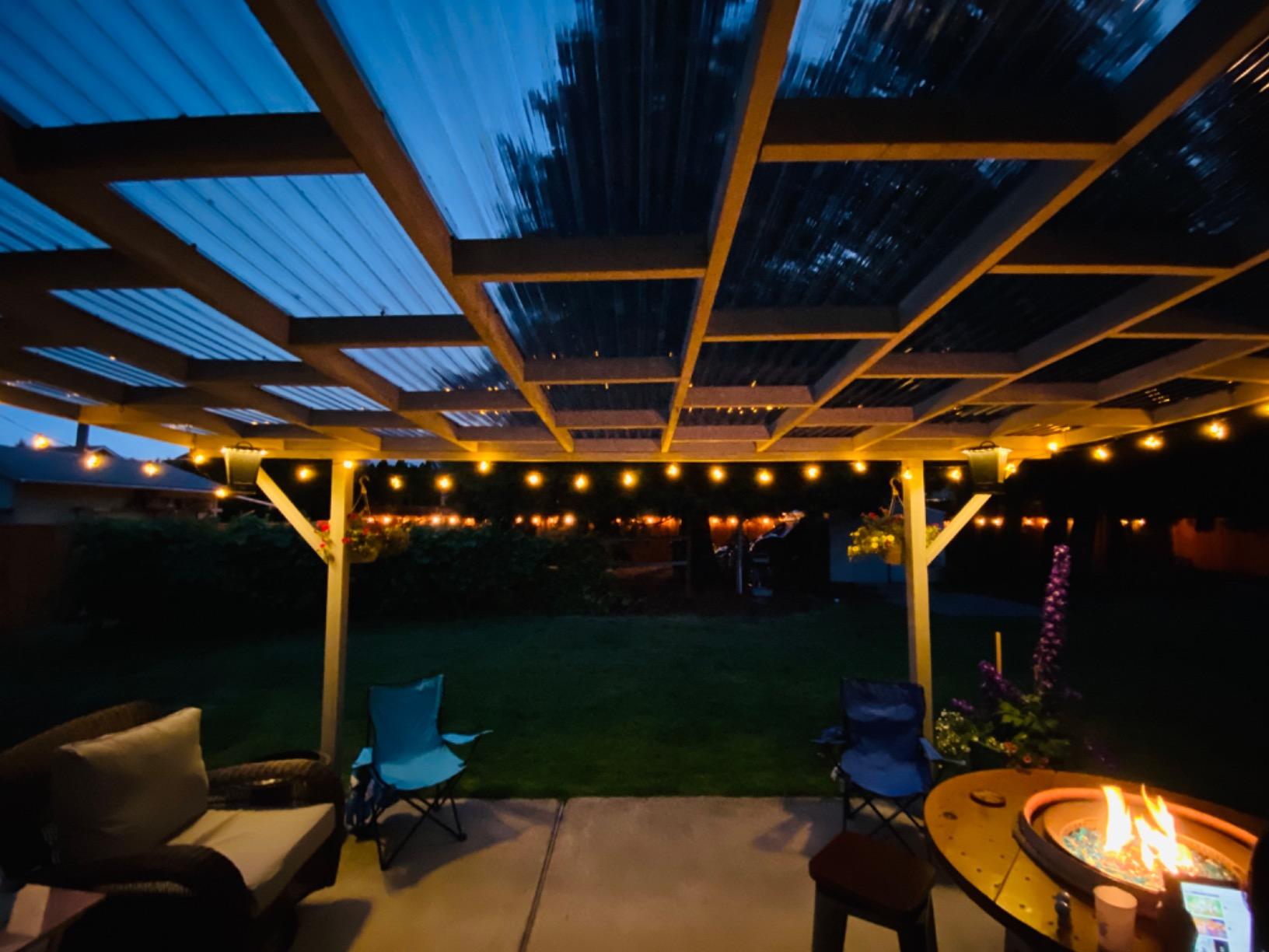 pohopa Bluetooth Speakers Waterproof, 2 Packs True Wireless Stereo Sound 20W Dual Pairing Lantern Indoor Outdoor Speakers with 20 Piece LED Lights, Rich Bass, Pinao Black customer photo 2