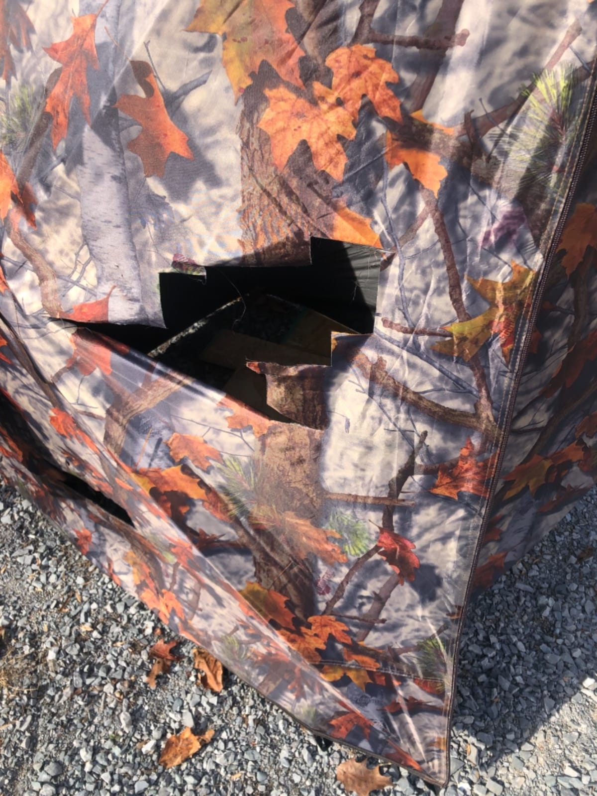 Barronett Blinds Prowler 300, Portable Hunting Blind, Tall Hub Blind, Shoot While Standing, Lightweight, 2-Person, Bloodtrail Woodland, 80” x 75” x 75”, PR300BT customer photo 1