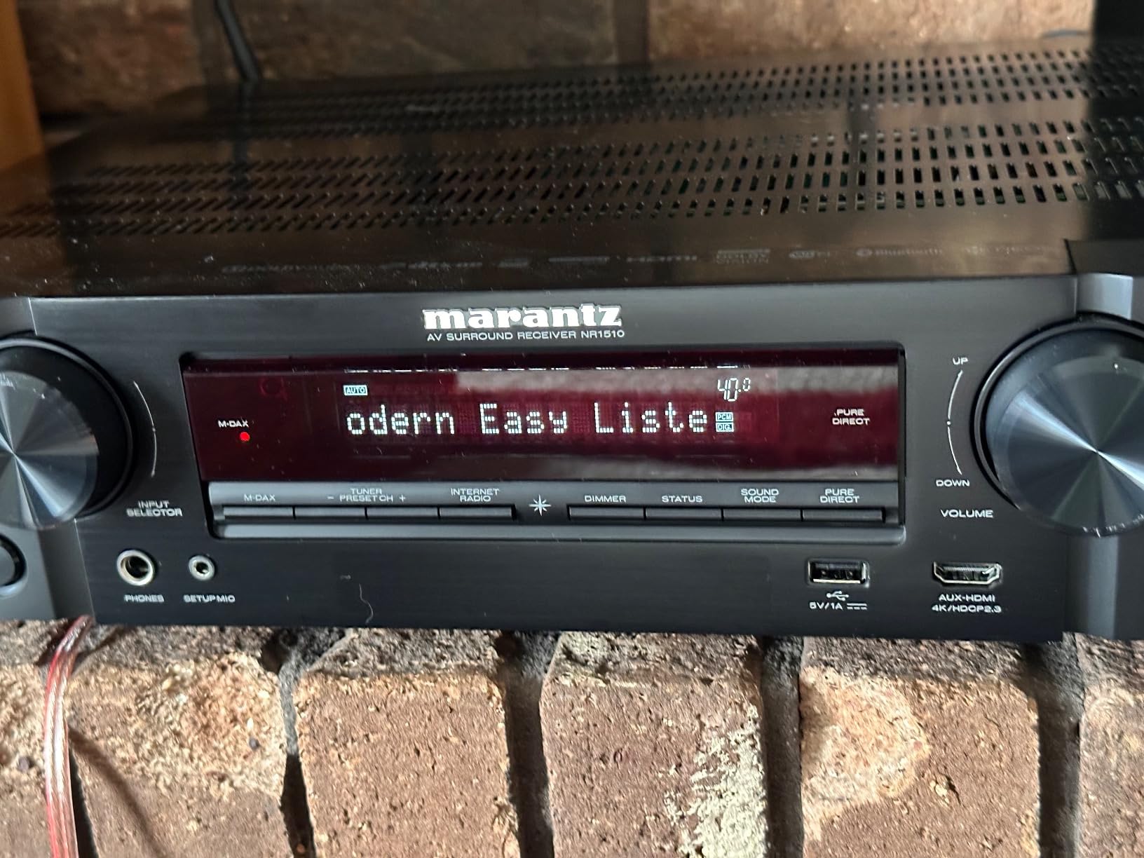 Marantz NR1510 Slimline 5.2 Channel AV Receiver Powered by HEOS™ with 50 W, 4K, and 6 HDMI Inputs customer photo 1