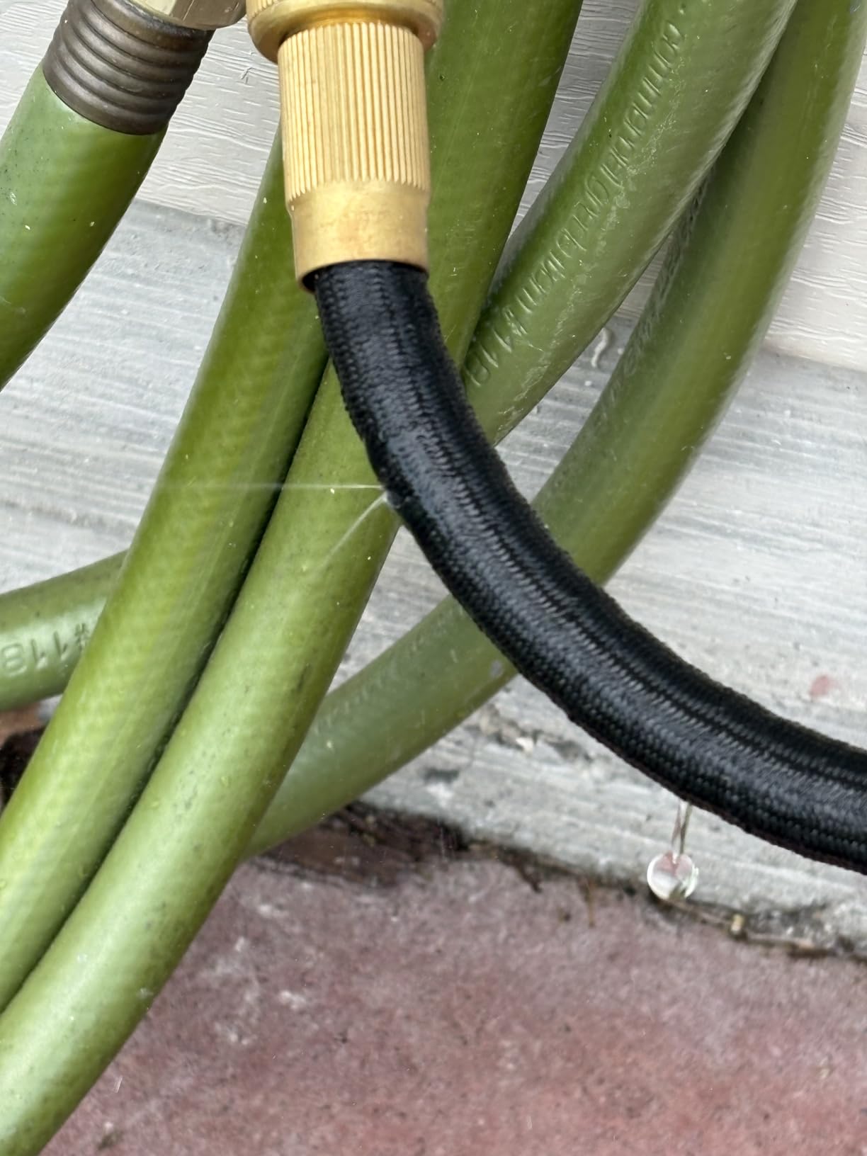 Flexi Hose Lightweight Expandable Garden Hose, 100FT -Retractable Garden Hose, Water Hose - No-Kink Flexibility, 3/4 Inch Solid Brass Fittings and Double Latex Core customer photo 2