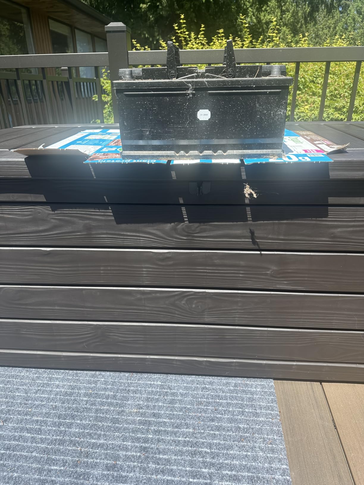 Keter Westwood Outdoor Storage Deck Box, 150 Gallon, Dark Grey customer photo 1