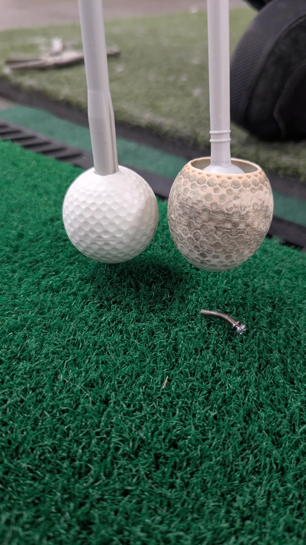 WINNER SPIRIT Real Swing 300 Golf Swing & Hitting Trainer, True Impact, Checking Path After Swing Practice Mat Groover Training Aid, Height Adjustable customer photo 1