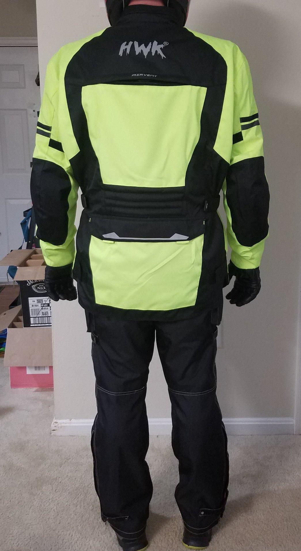 HWK Adventure Motorcycle Jacket Men with CE Armor, 600D Cordura, All-Season customer photo 2