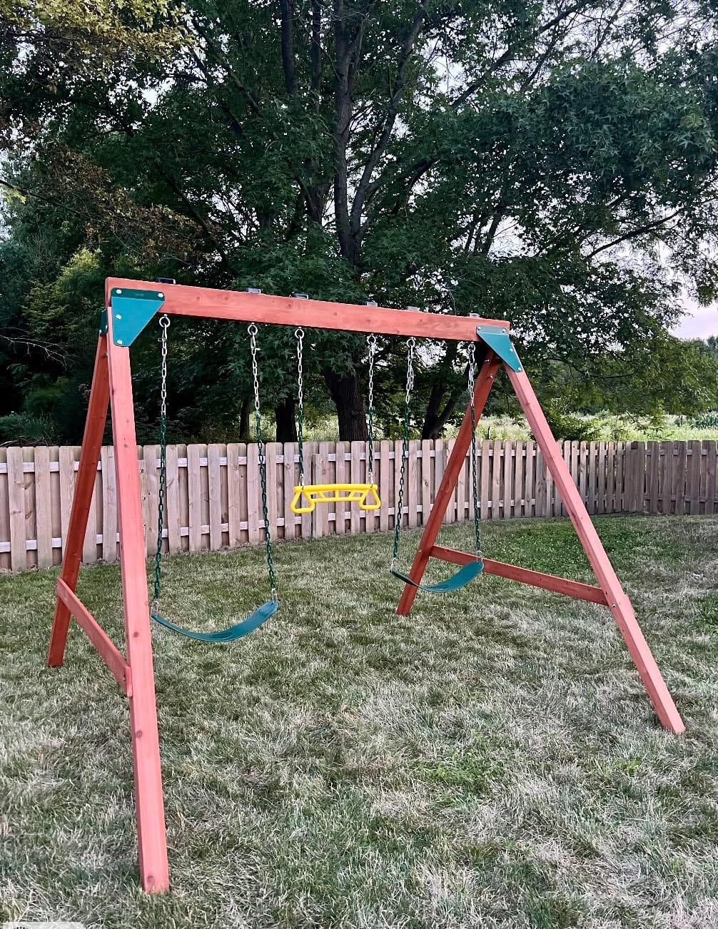 Swing-N-Slide PB 8360 Ranger Wooden Swing Set with Swings, Brown (Amazon Exclusive) customer photo 2