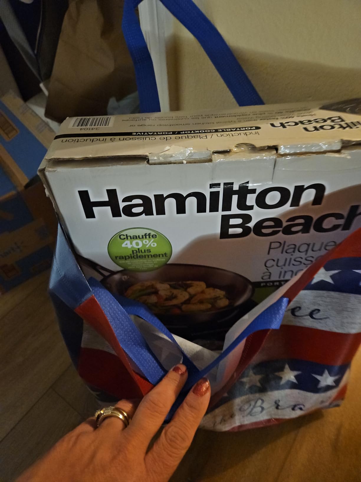 Hamilton Beach Portable Single Induction Cooktop With Fast Heating Mode customer photo 1