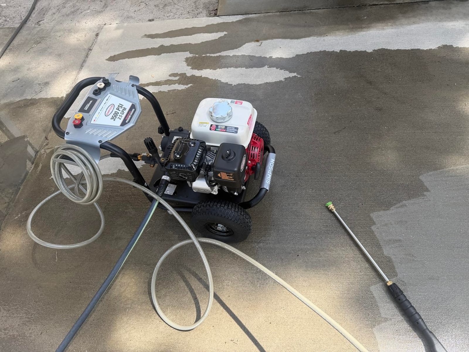 Simpson PowerShot 3500 PSI Gas Pressure Washer, 2.5 GPM, Honda GX200 Engine customer photo 1