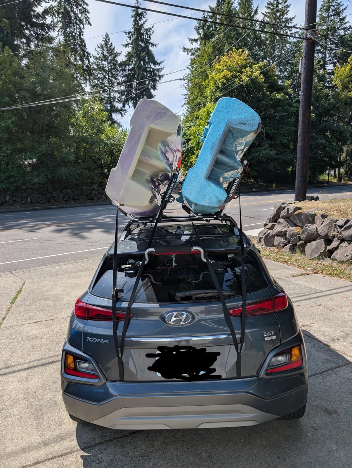 IKURAM R Aluminum Kayak Roof Rack Folding J-Style Universal 3-in-1 customer photo 1