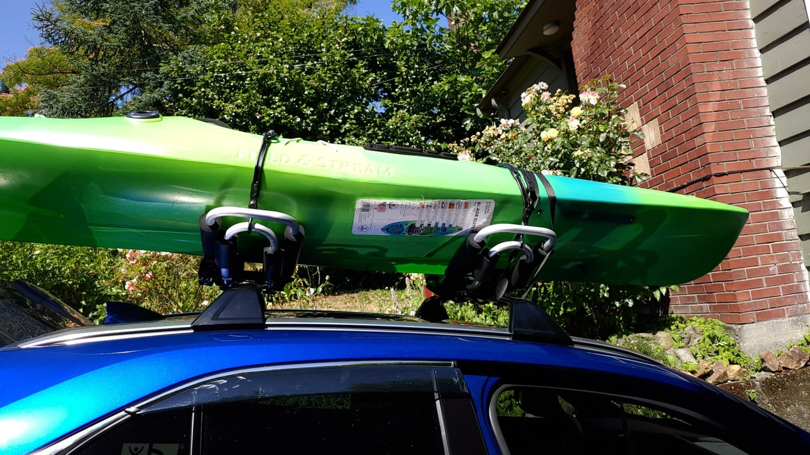 IKURAM R Aluminum Kayak Roof Rack Folding J-Style Universal 3-in-1 customer photo 2