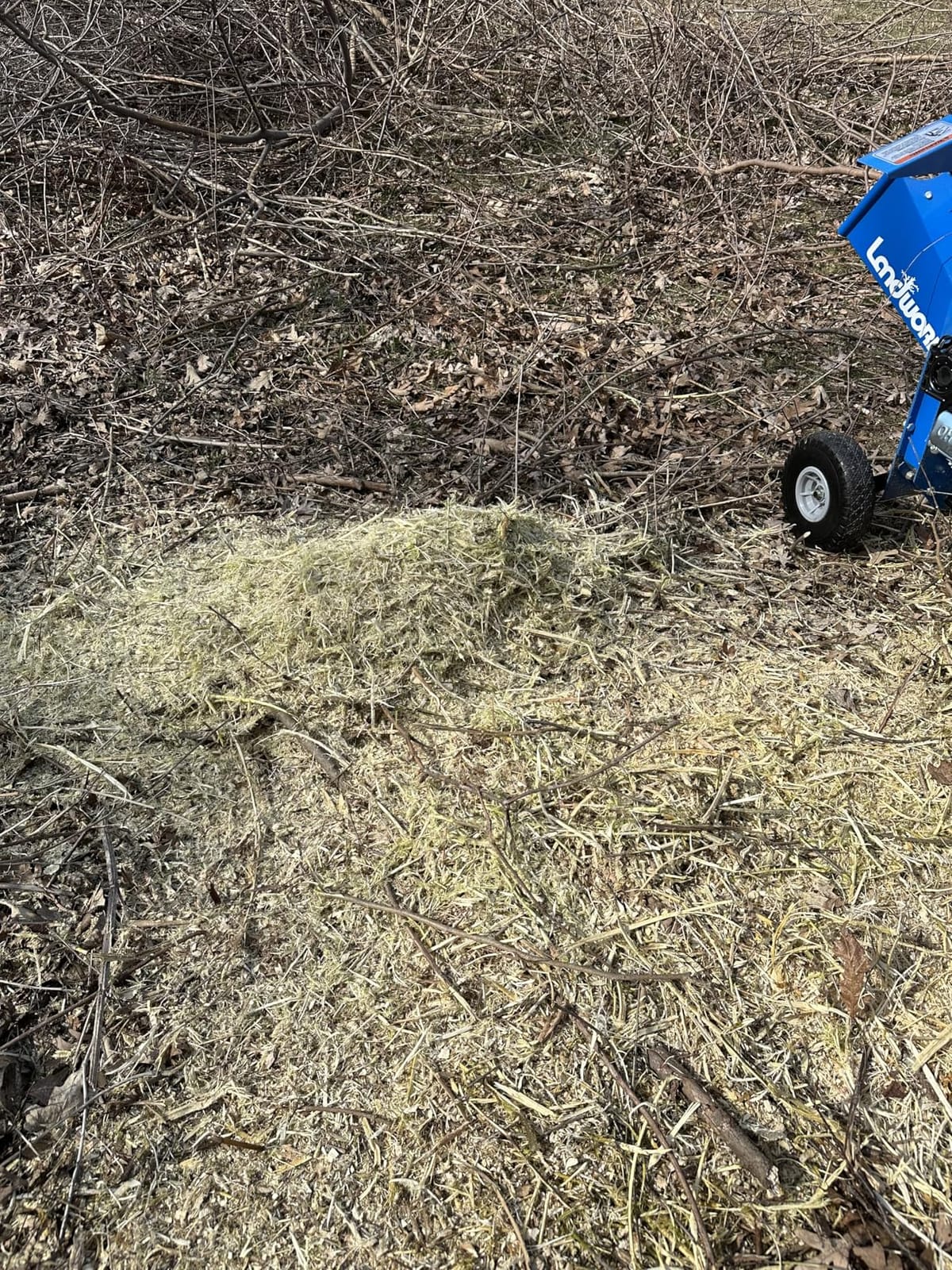 Landworks Mini Wood Chipper Shredder Mulcher Heavy Duty 7HP Compact Design 3